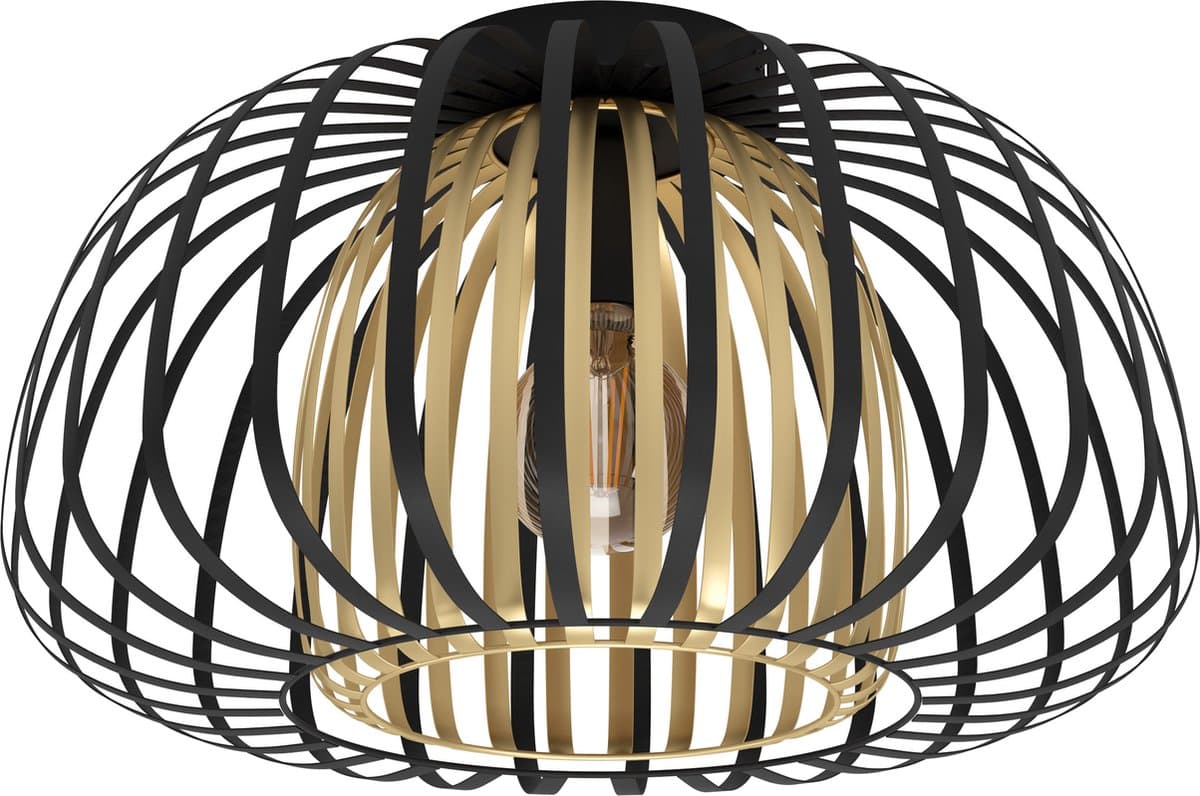 Eglo encinitos plafondlamp - e27 - ø 45 cm - zwart/goud