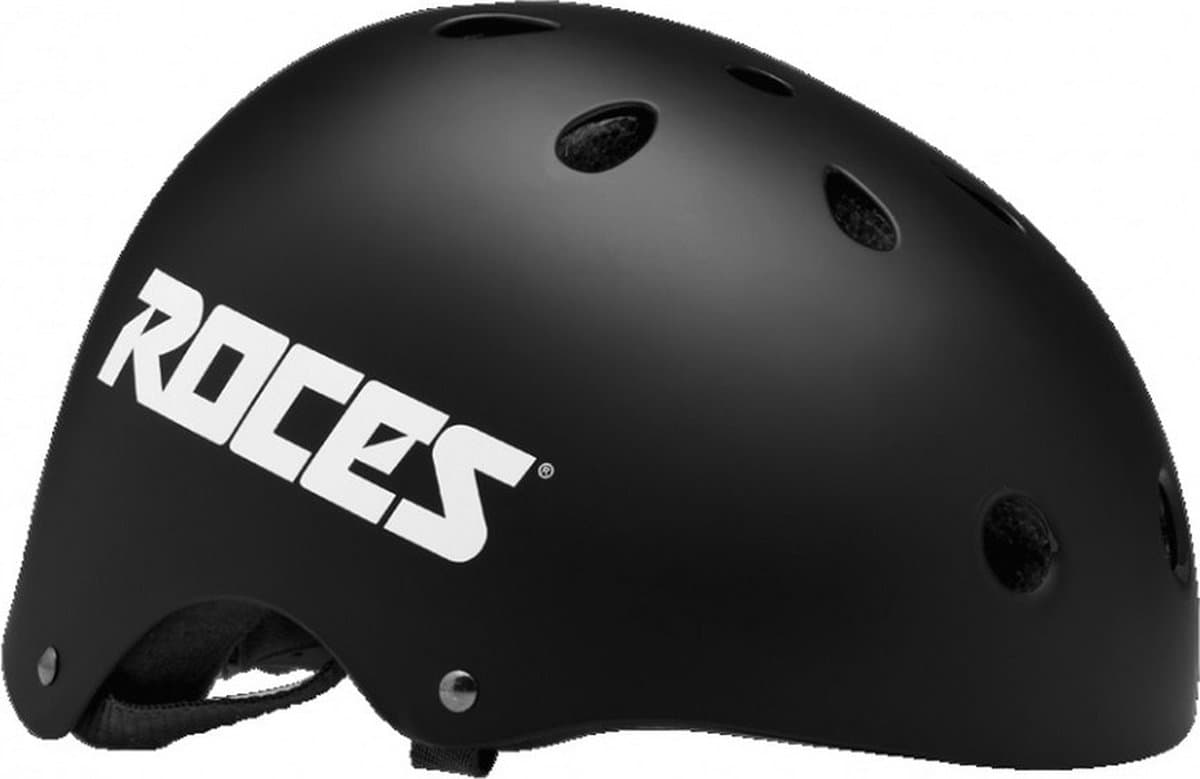 Roces - ce aggressive skatehelm - sterke ventilatie & impactbescherming - zwart - maat 48-52cm (s)