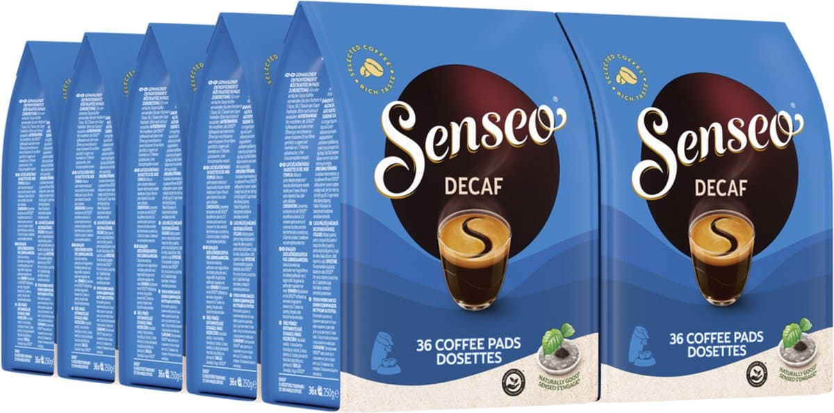 Senseo decaf koffiepads - intensiteit 5/9 - 10 x 36 pads