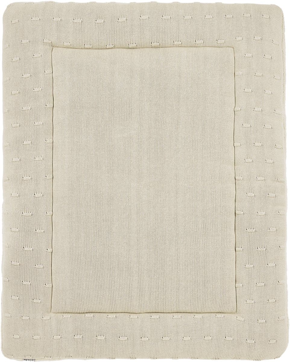 Meyco baby knots boxkleed - 77 x 97 cm - soft sand