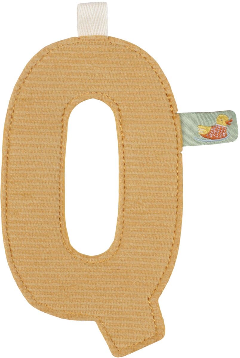 Little Dutch slinger element - letter q - oker