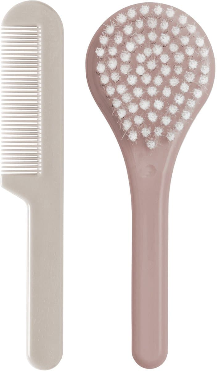 LUMA Kam & borstel nylon blush pink