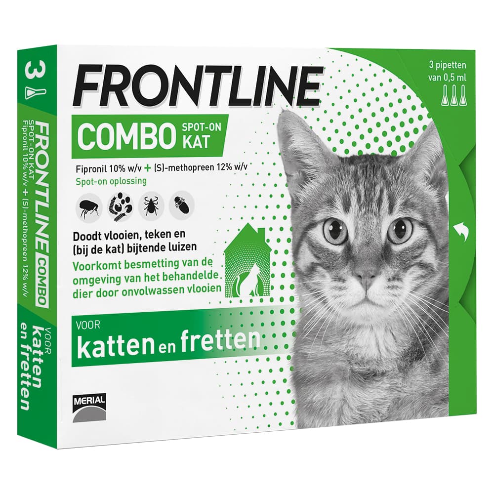 3 Pipetten Frontline Combo Spot-On Kat