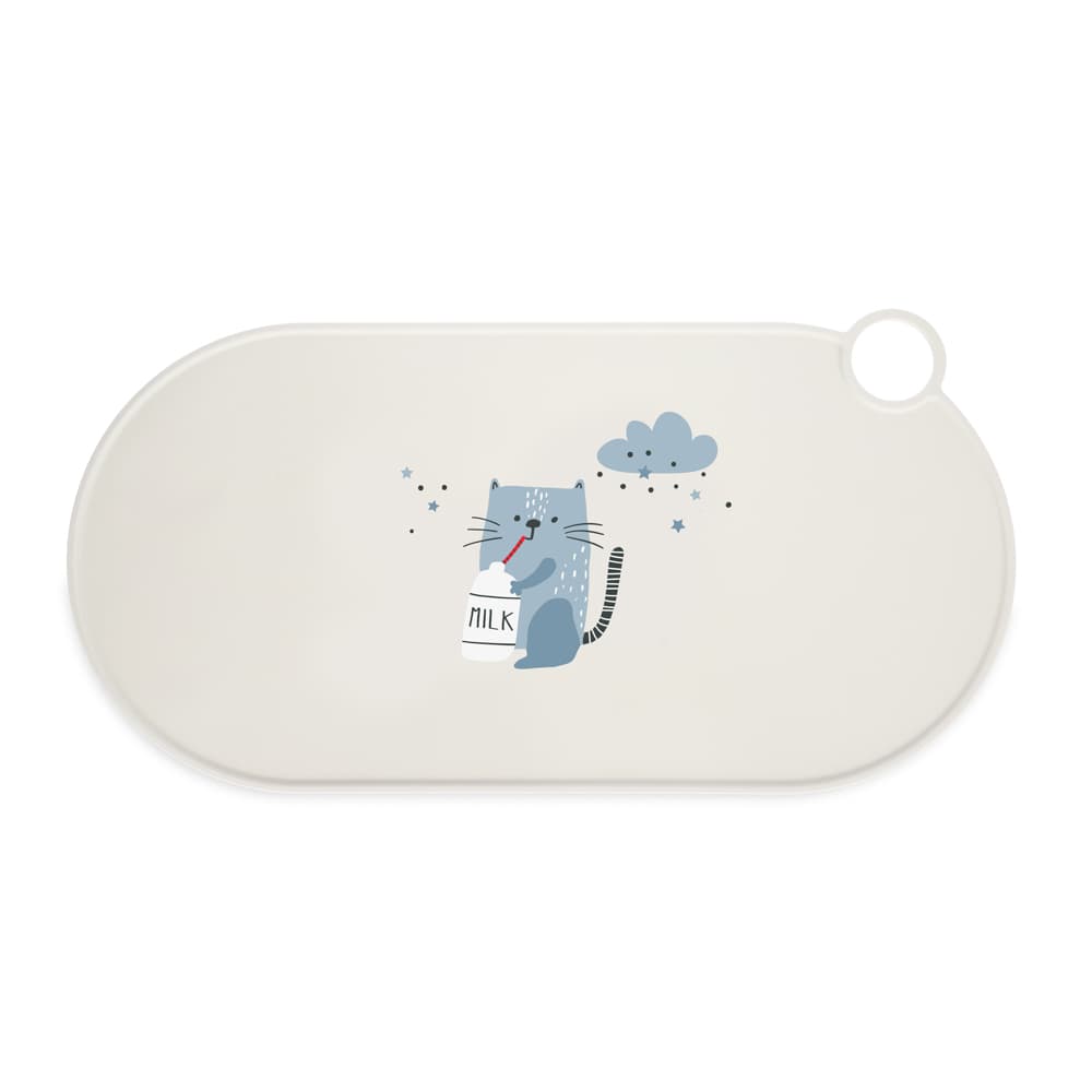 TIAKI Siliconen Voerbakplacemat Milky Kitty - L 50 x B 25 cm