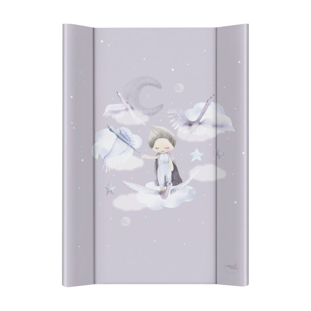 CEBA BABY Verschoonmat 2-zijdig met harde plank (50x70) Basic Wild Swans