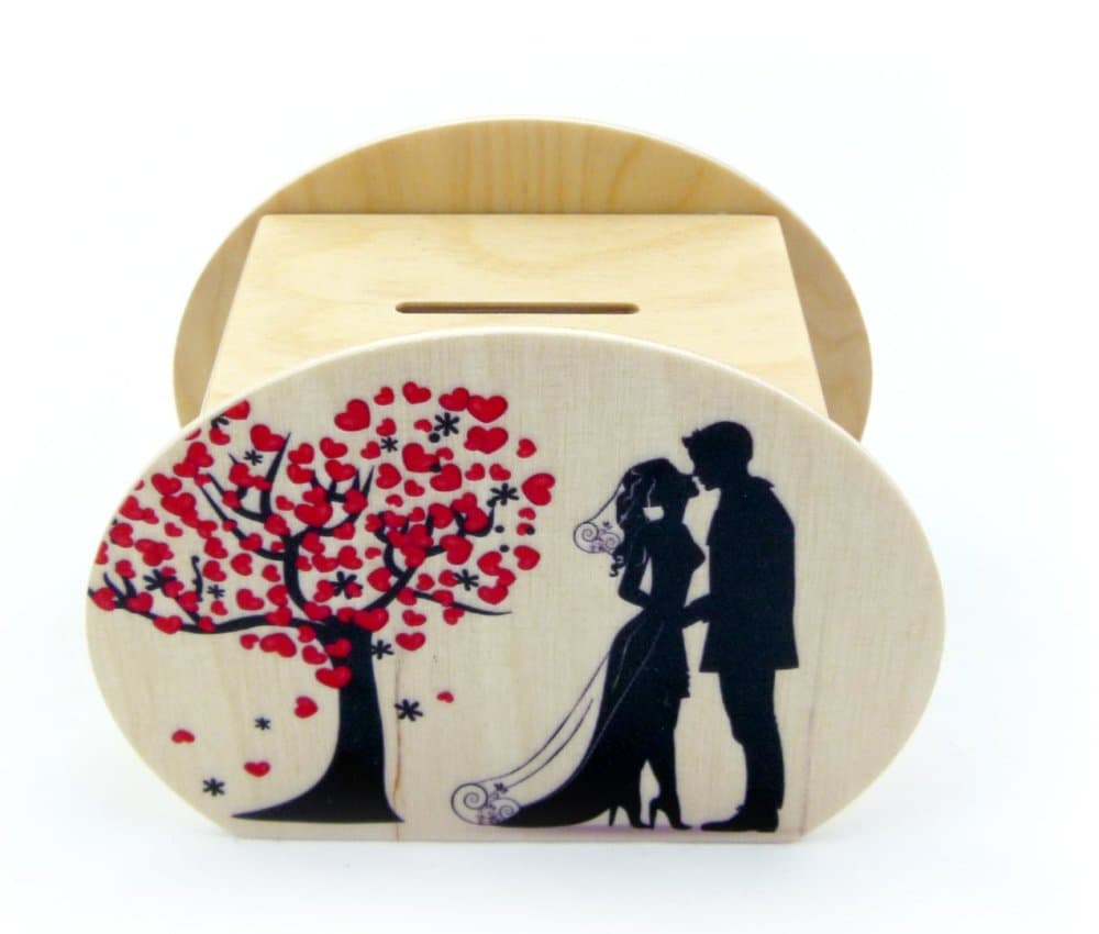 Hess Houten spaarpot bruiloft