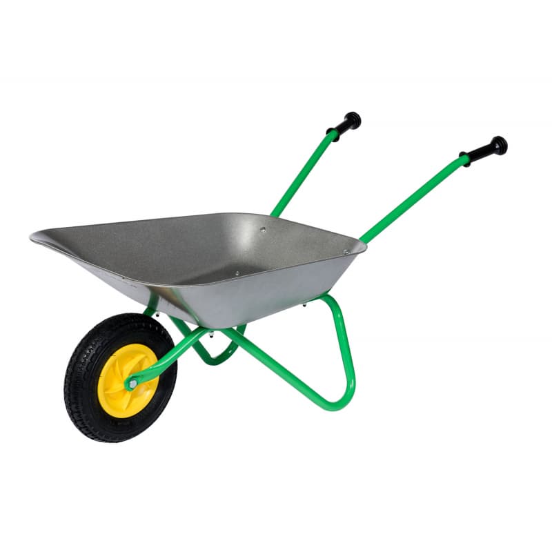 Rolly Toys Kruiwagen metaal luchtband grijs/groen