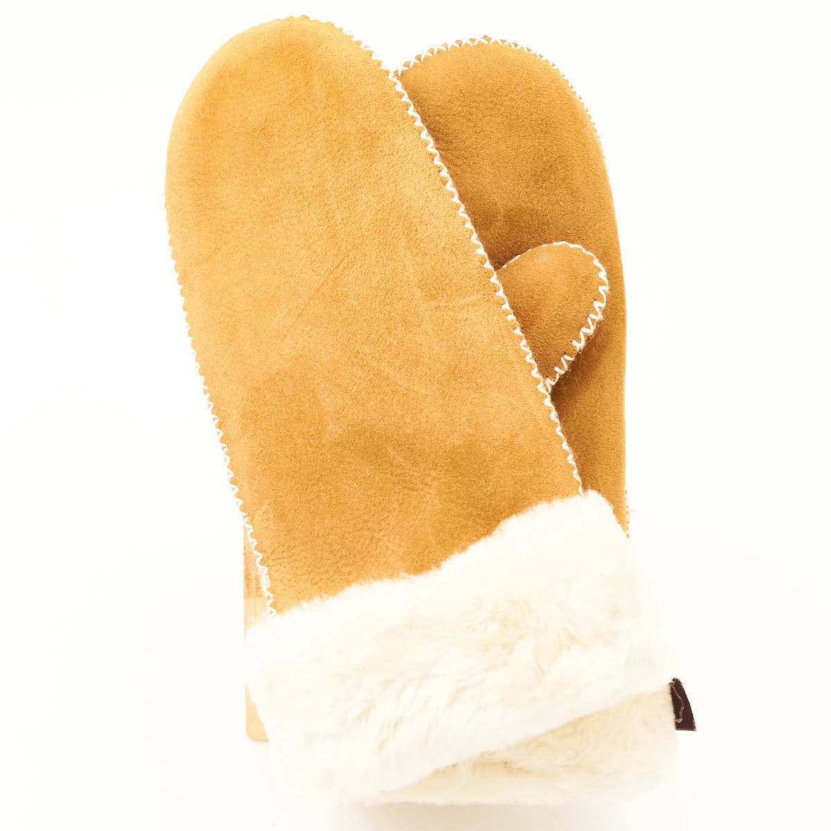 Lapland mitten, merino lamb fur, light brown 7