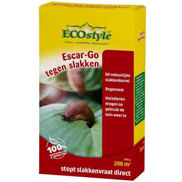 Escar-Go Tegen Slakken, 500gr - Regenvast - Natuurlijke slakkenkorrels - Veilig voor kinderen en huisdieren