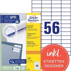Avery Universele etiketten 3668 wit