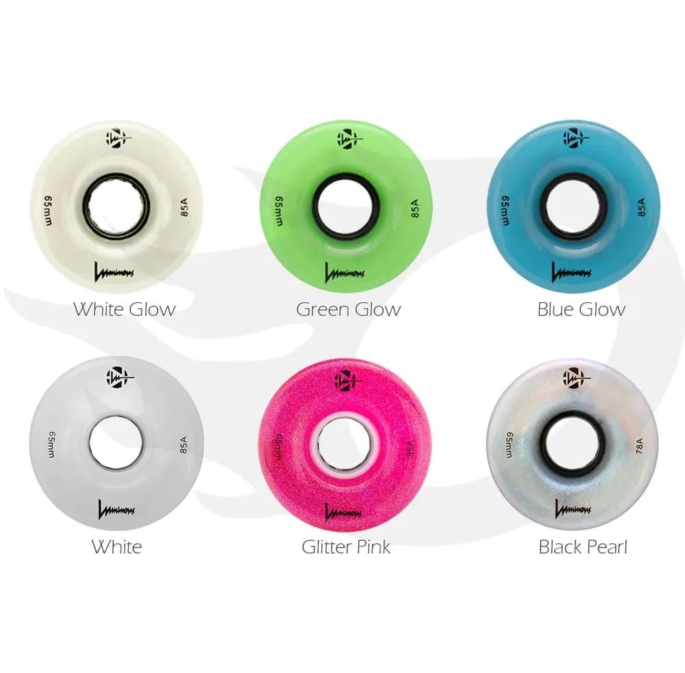 Luminous - LED 65mm - Longboard Wielen - Green Glow