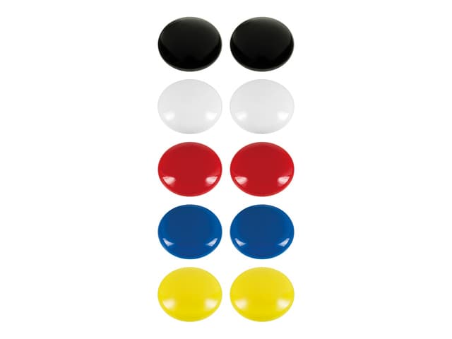 Magneet Westcott Assorti, 10 Stuks, Ø 25mm x 11.8mm