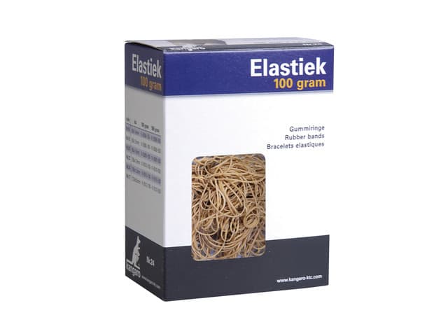 Elastiek Kangaro nr. 20 90x1,5mm 100gr Naturel