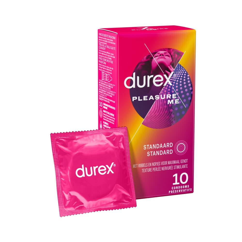 4x Durex Condooms Pleasure Me 10 stuks