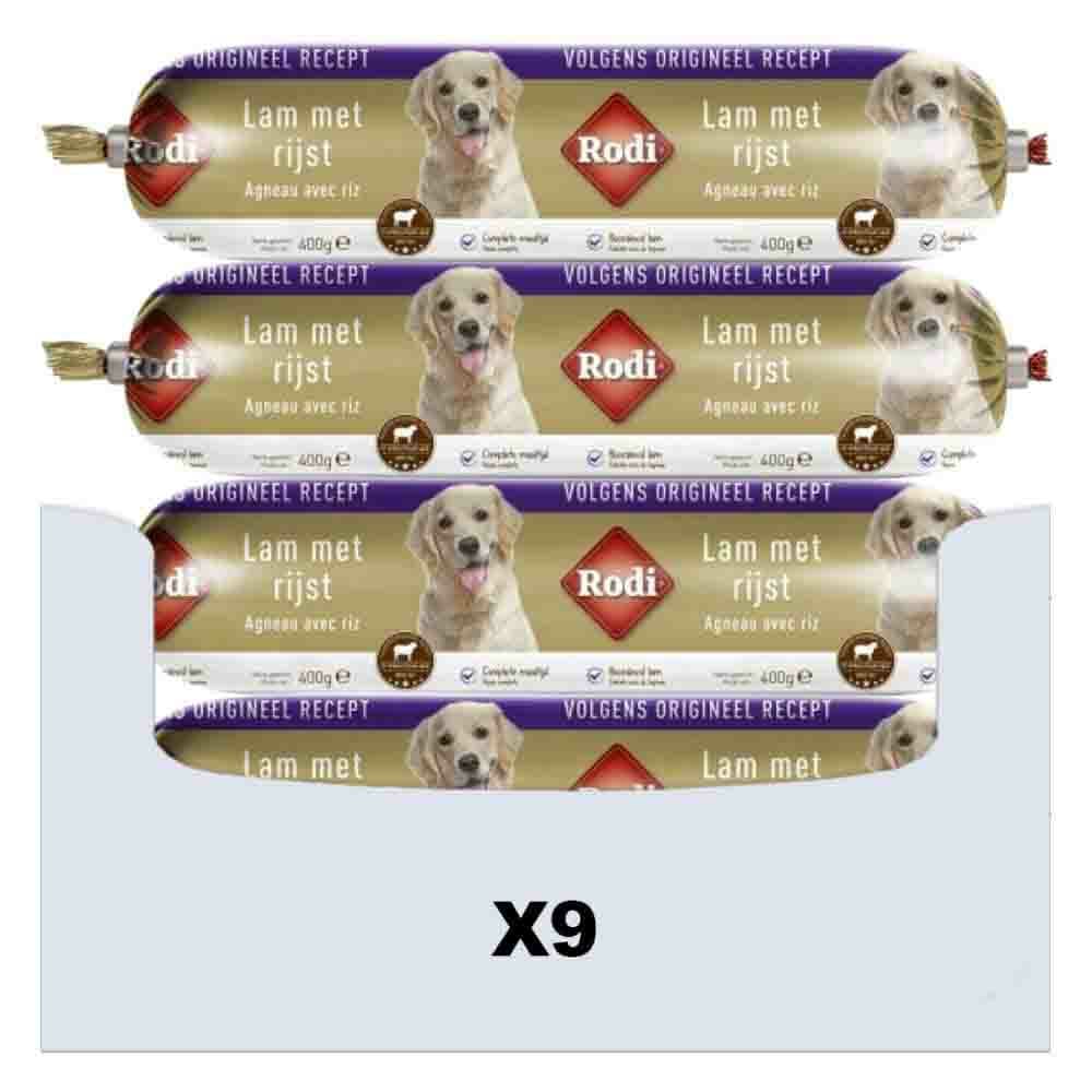 9x Rodi Worst Lam-Rijst 400 gr