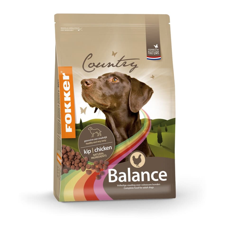 3x Fokker Country Balance Hondenvoer 2,5 kg