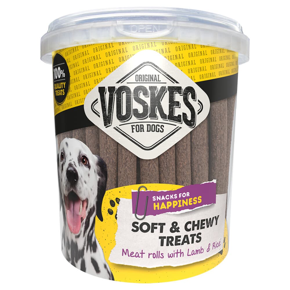 Voskes Hondensnacks Emmer Vleesrol Lam - Rijst 600 gr