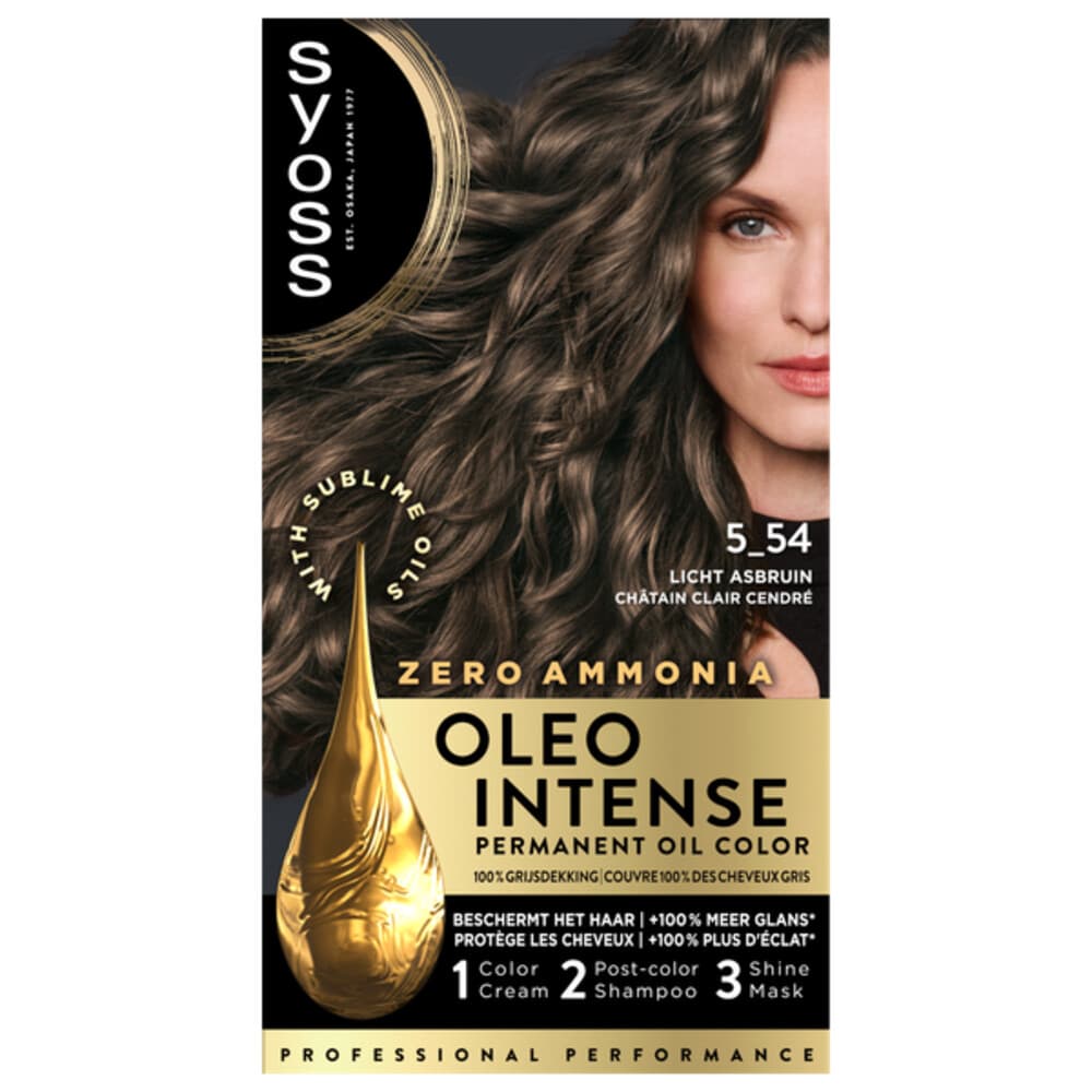 Syoss Oleo Intense Haarverf 5-54 Licht Asbruin