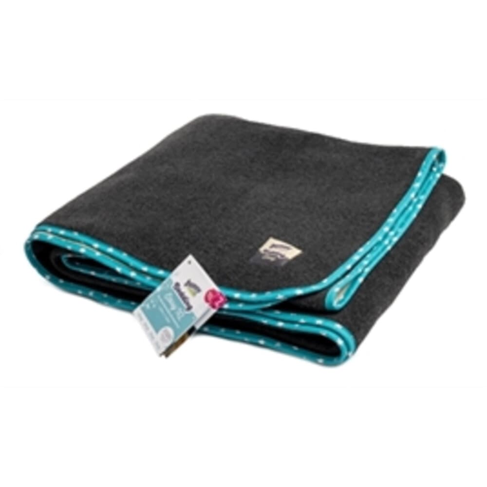 Bunny Nature Easy Bodembedekking Fleece XL Turquoise 140 x 140 cm