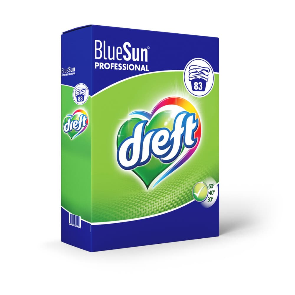 1+1 gratis: Dreft Poeder Wasmiddel Professional 83 wasbeurten 5,395 kg