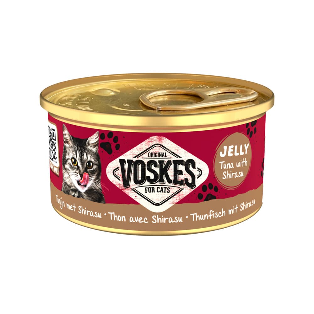 Voskes Kattenvoer Nat Tonijn met Shirasu 85 gr
