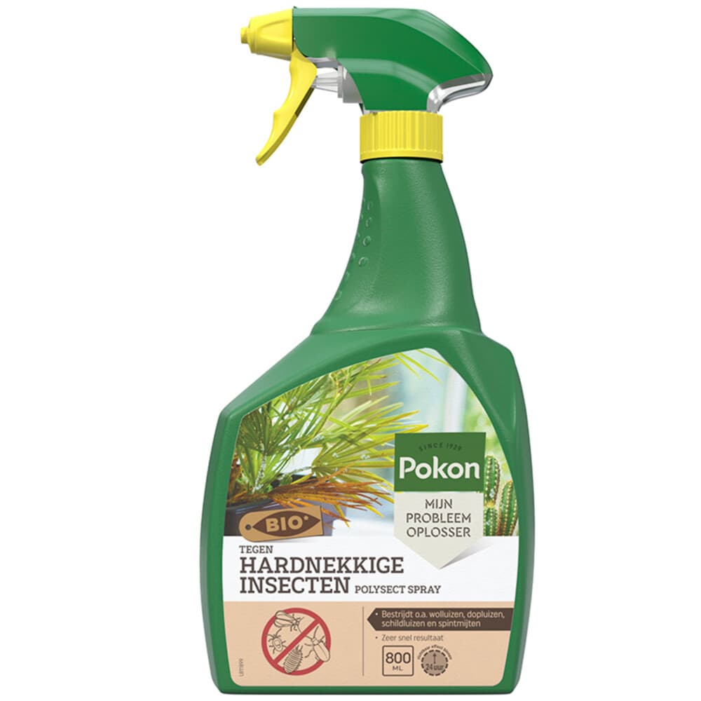 3x Pokon Tegen Hardnekkige Insecten 'Polysect Spray' Biologisch 800 ml