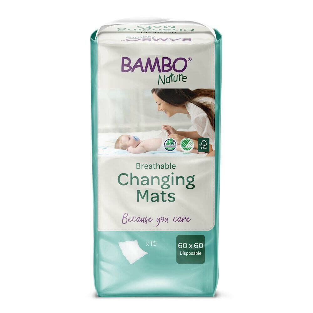 2x Bambo Nature Verschoonmatjes 60x60 cm 10 stuks