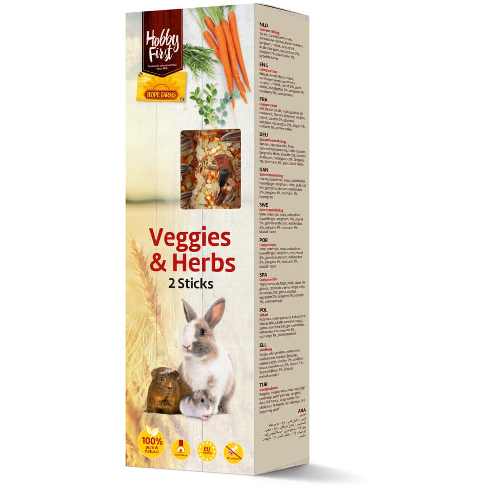 HobbyFirst Hope Farms Sticks Small Animals Veggies & herbs 180 gr