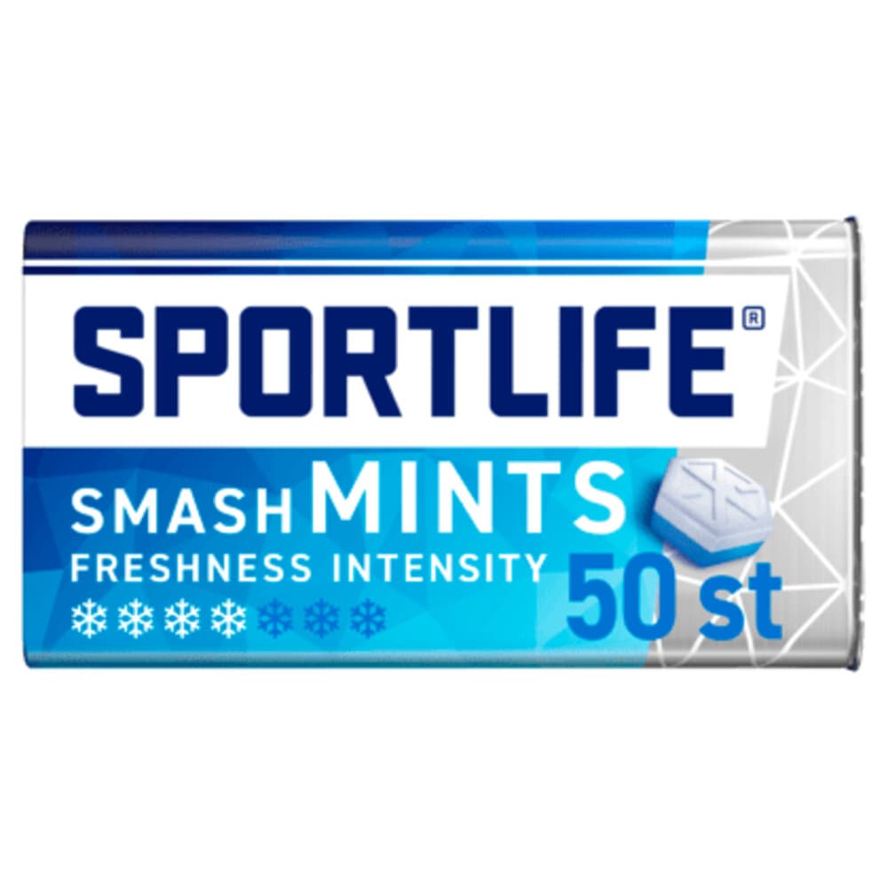 3x Sportlife Kauwgom Smashmint 50 stuks