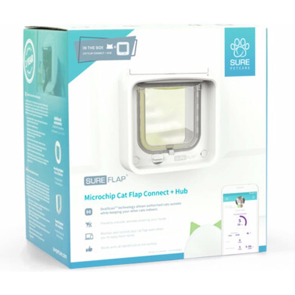 Sure Petcare Flap Microchip Kattenluik Connect Bundel Inclusief Hub