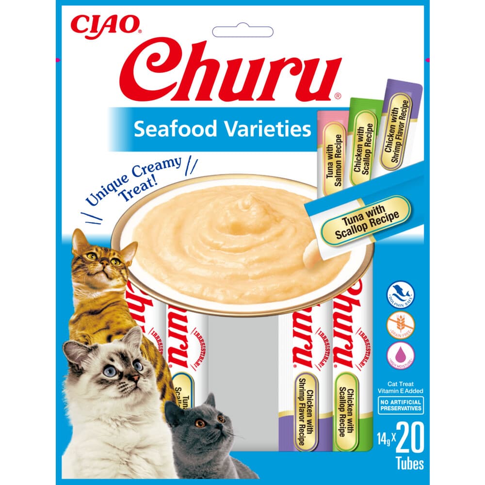 Ciao Churu Kat Vis & Schaaldieren 20 stuks 280 gr
