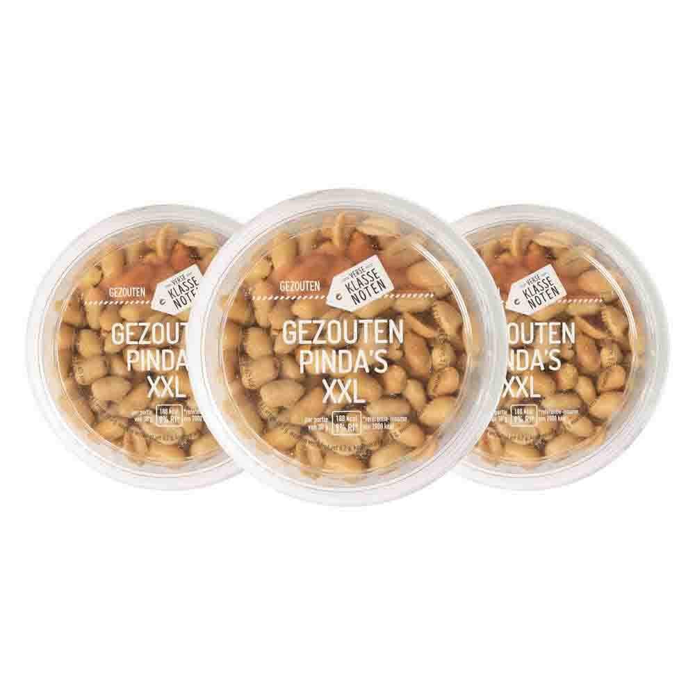 3x Verse Klassenoten Pinda's XXL Gezouten 210 gr