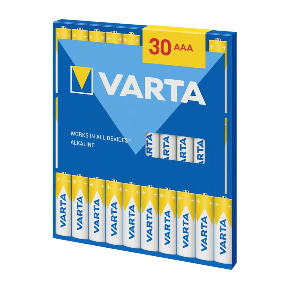3x Varta Batterijen AAA Blister 30 stuks