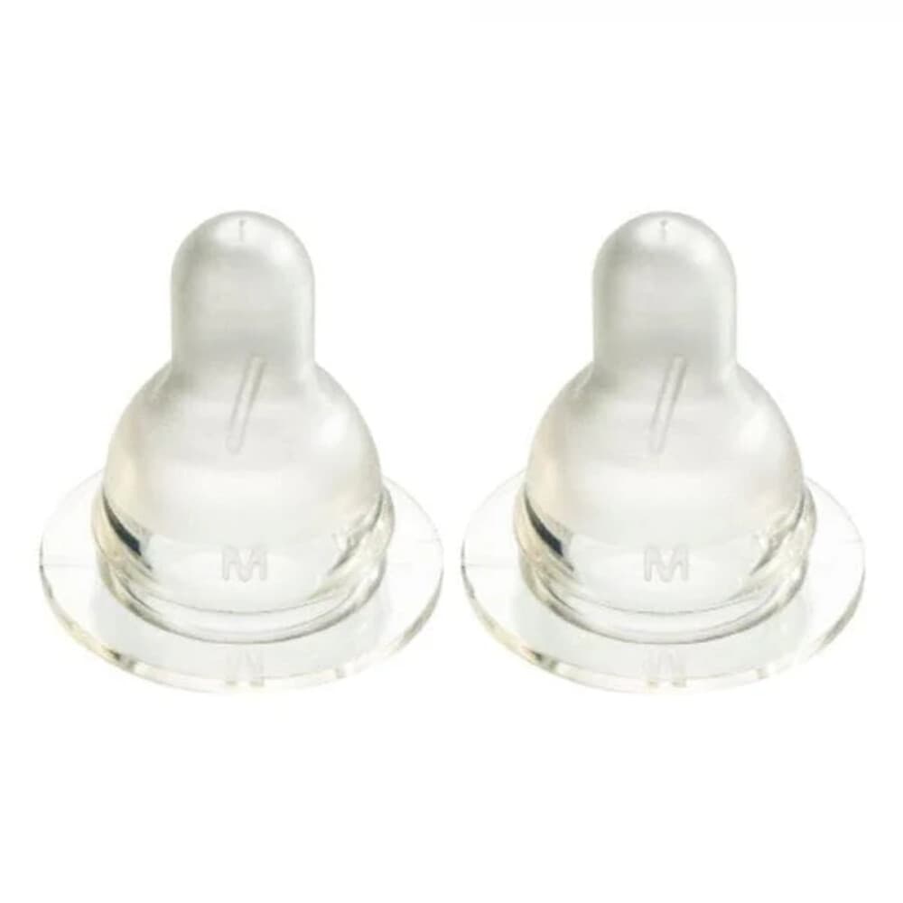 Difrax Flessenspeen Natural Medium 2 stuks