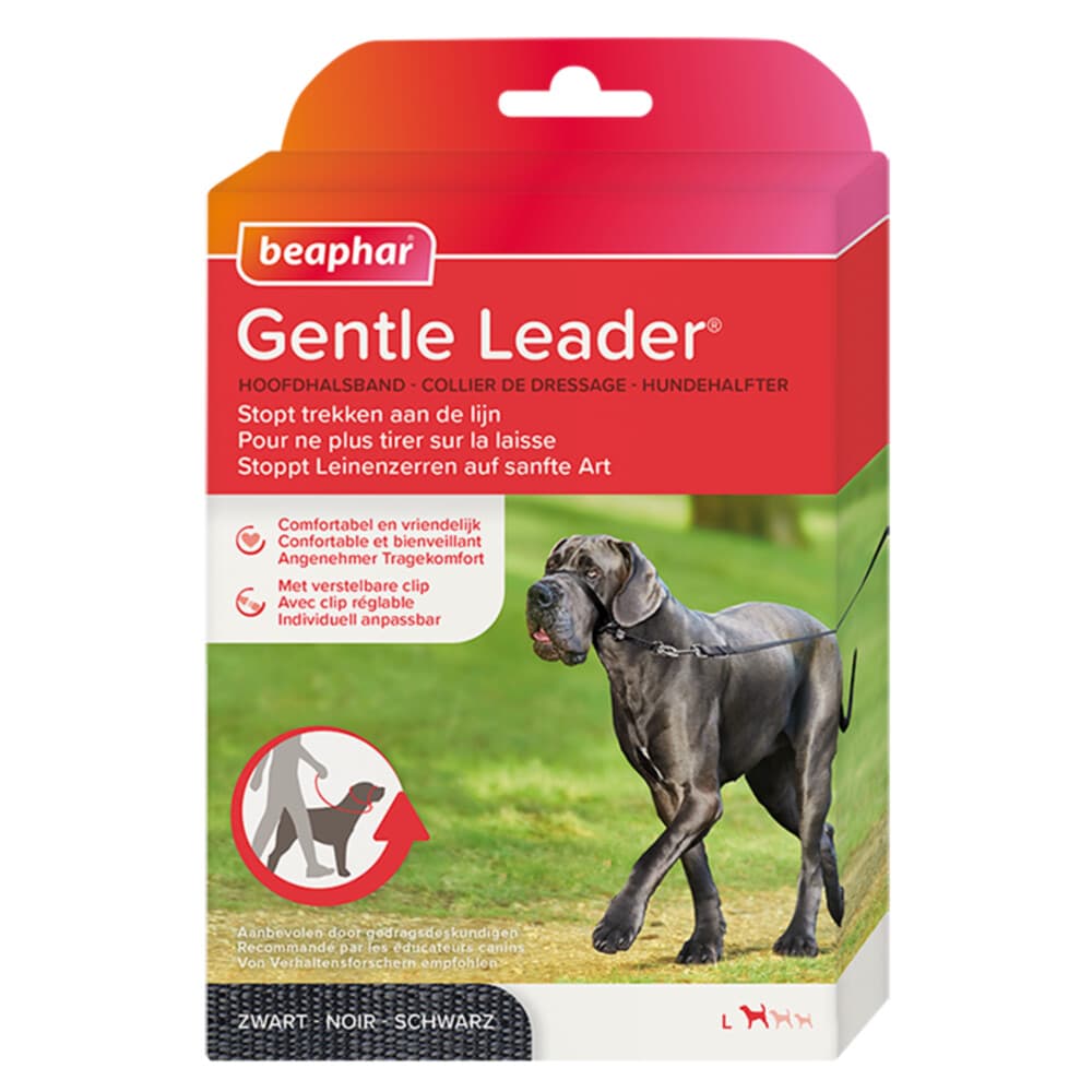 3x Beaphar Gentle Leader Zwart L
