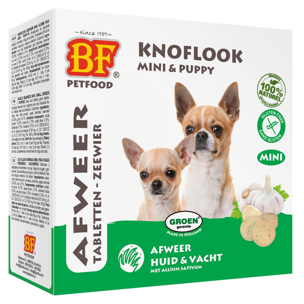 BF Petfood Hondensnoepjes Anti-Vlo Knoflook - Zeewier Mini 100 stuks