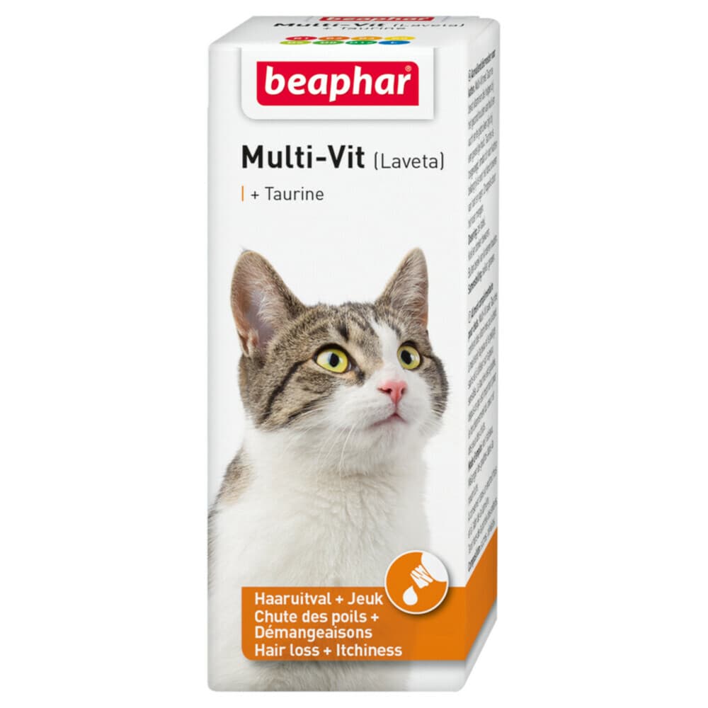6x Beaphar Multi-Vit Laveta Kat 50 ml