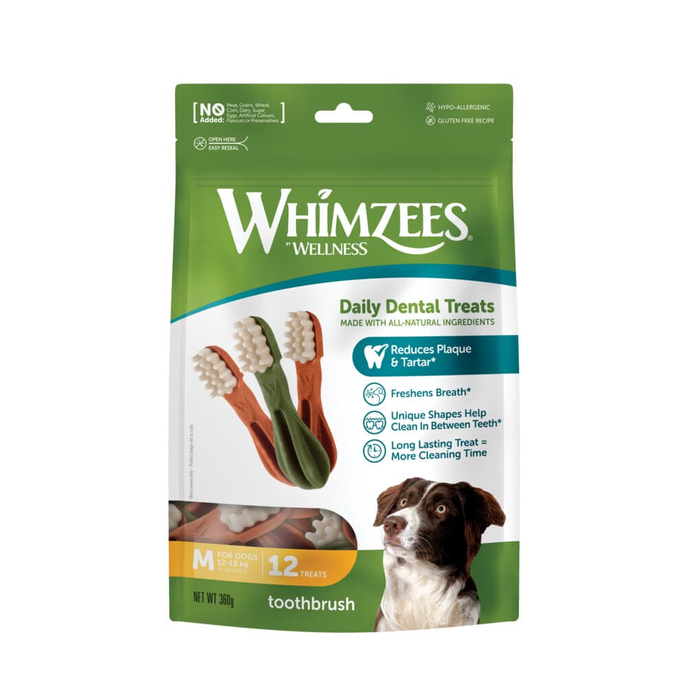 Whimzees Hondensnack Tandenborstel Medium 12 stuks