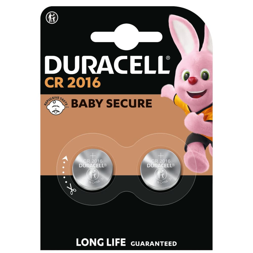 10x Duracell Knoopcelbatterijen 2016 2 stuks