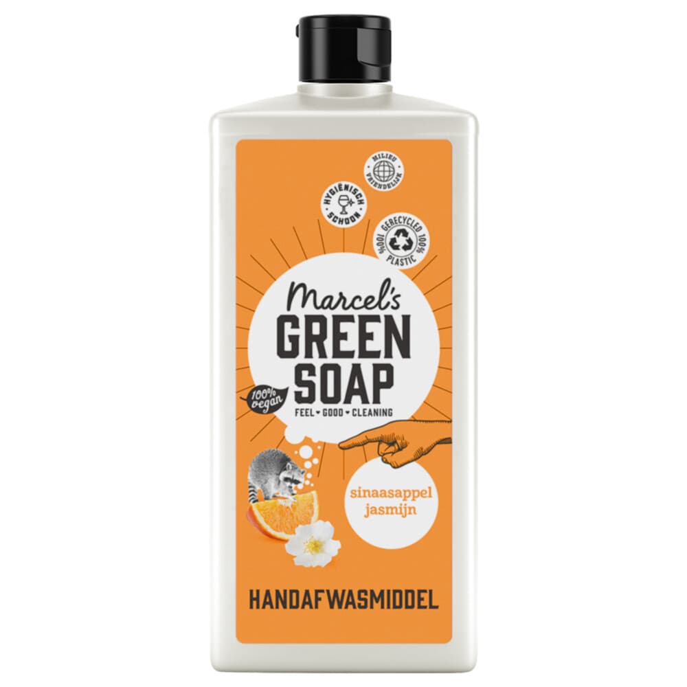 2+2 gratis: Marcel's Green Soap Afwasmiddel Sinaasappel & Jasmijn 500 ml