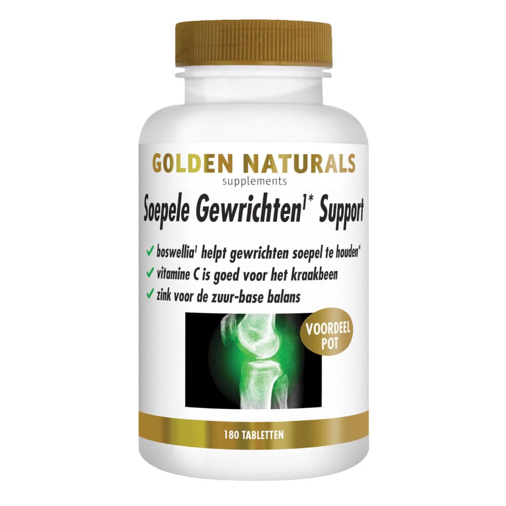 Golden Naturals Soepele Gewrichten&Kraakbeen 180 tabletten