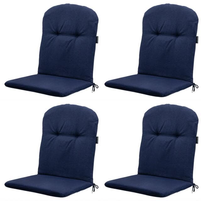 Madison kuipstoelkussen hoge rug panama indigo 45x96cm 4 stuks