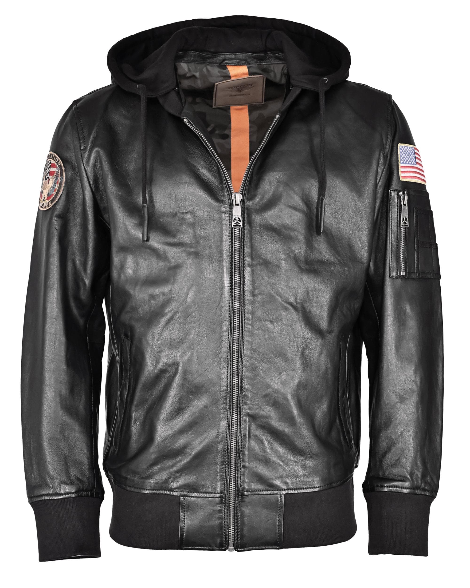 Top Gun leren jas TG20212111