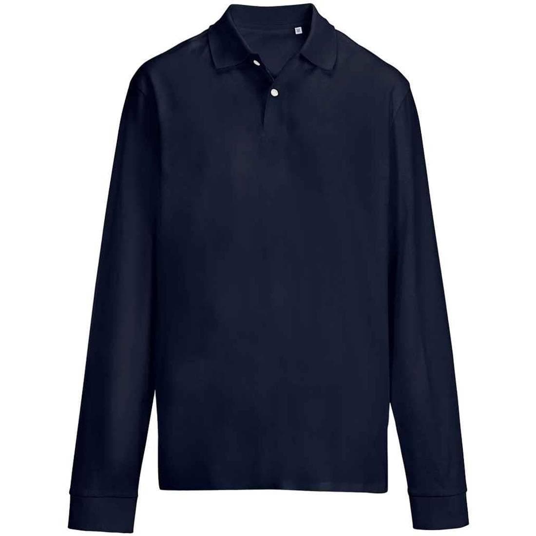 SOLS unisex volwassen piqué poloshirt met lange mouwen (Franse marine)