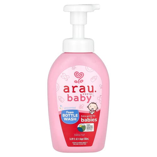 arau.baby, Schuimflesreiniger, ongeparfumeerd, 500 ml