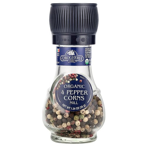 Drogheria & Alimentari, Biologische 4 peperkorrels molen, 1.24 oz (35 g)