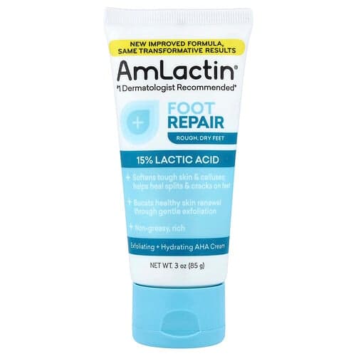 AmLactin, Voetreparatie, voor ruwe en droge voeten, geurvrij, 85 g