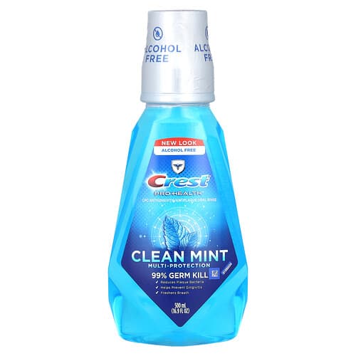 Crest, Pro Health, Multi-Protection Mondspoeling, Alcoholvrij, Clean Mint, 500 ml