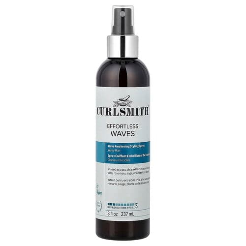 Curlsmith, Effortless Waves, styling spray voor golvend haar, onzichtbare fixatie, voor golvend haar, 237 ml