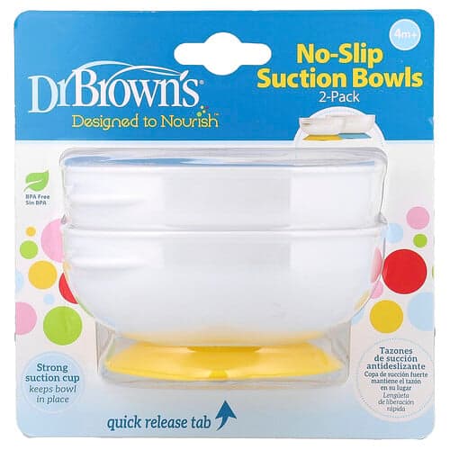 Dr. Brown's, Antislip zuignappen, 4 maanden +, 2 stuks